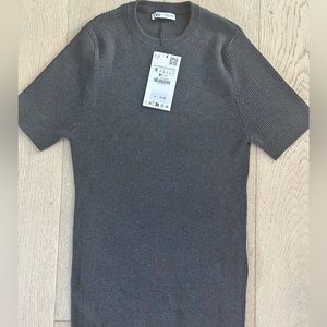 Zara muscle fit knit t shirt